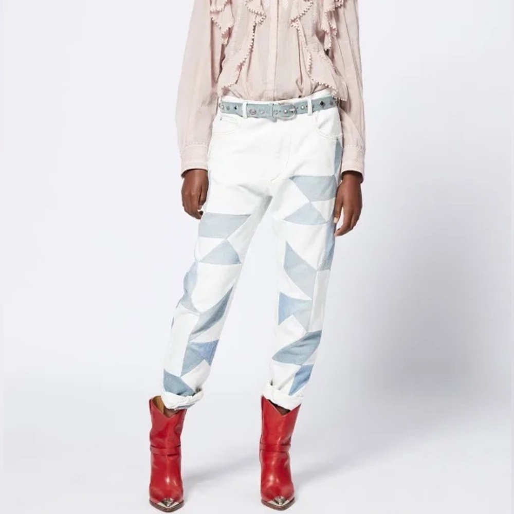 Isabel Marant Lea Patchwork Jeans